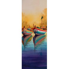 Shaima Umer, 10 x 22 Inchs, Watercolor on Paper, Seascape Painting, AC-SHA-078 Shaima Umer, 10 x 22 Inchs, Watercolor on Paper, Seascape Painting, AC-SHA-078